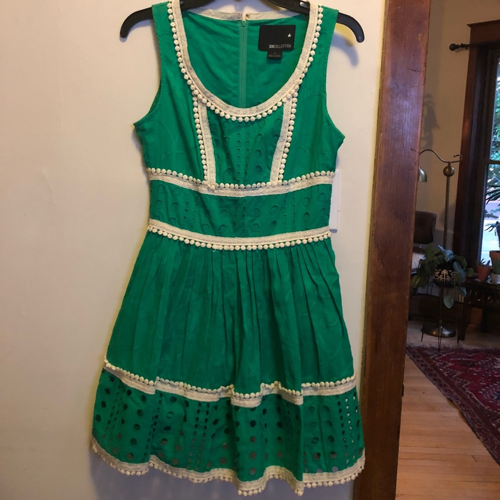 Cute Green Mini Dress